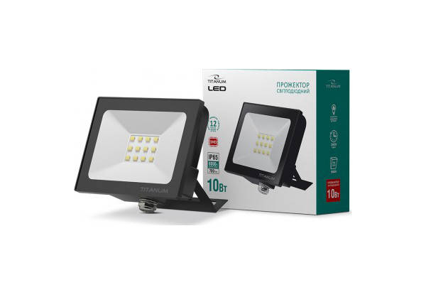 

LED прожектор TITANUM 10W 6000K TLF106 220В