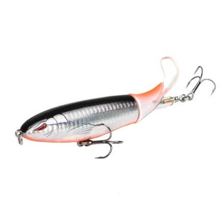 

Воблер AllBlue Whopper Popper 110F (River2Sea Whopper Plopper 110F) цвет F, Светло-серый
