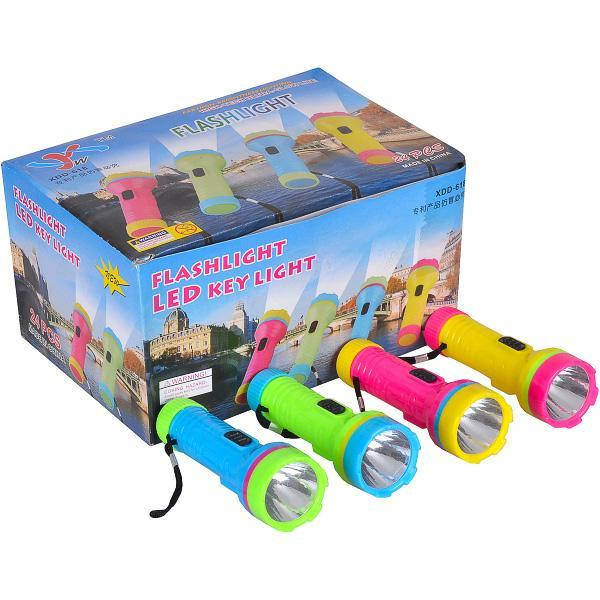 

Детский фонарик Яркие корпусы 110х38х25мм арт. XDD-618
