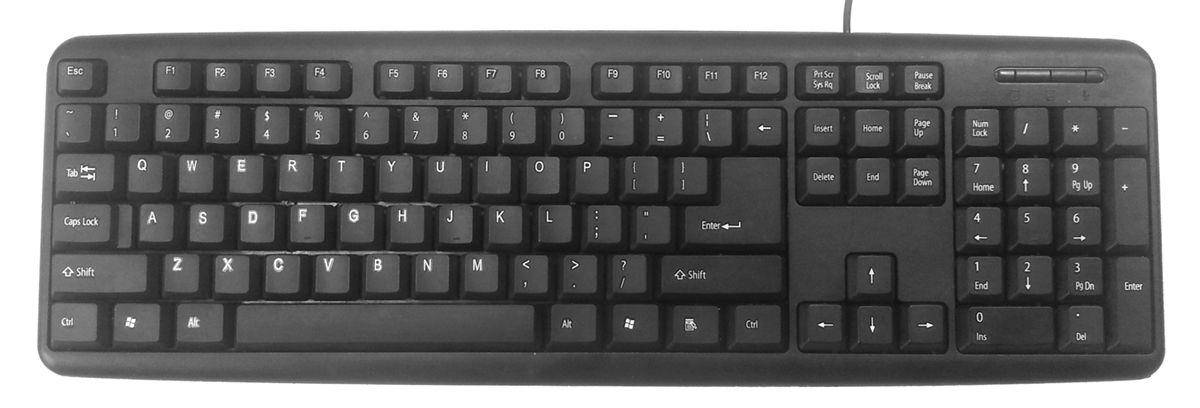 

Клавіатура Gembird KB-103-UA Black, Черный