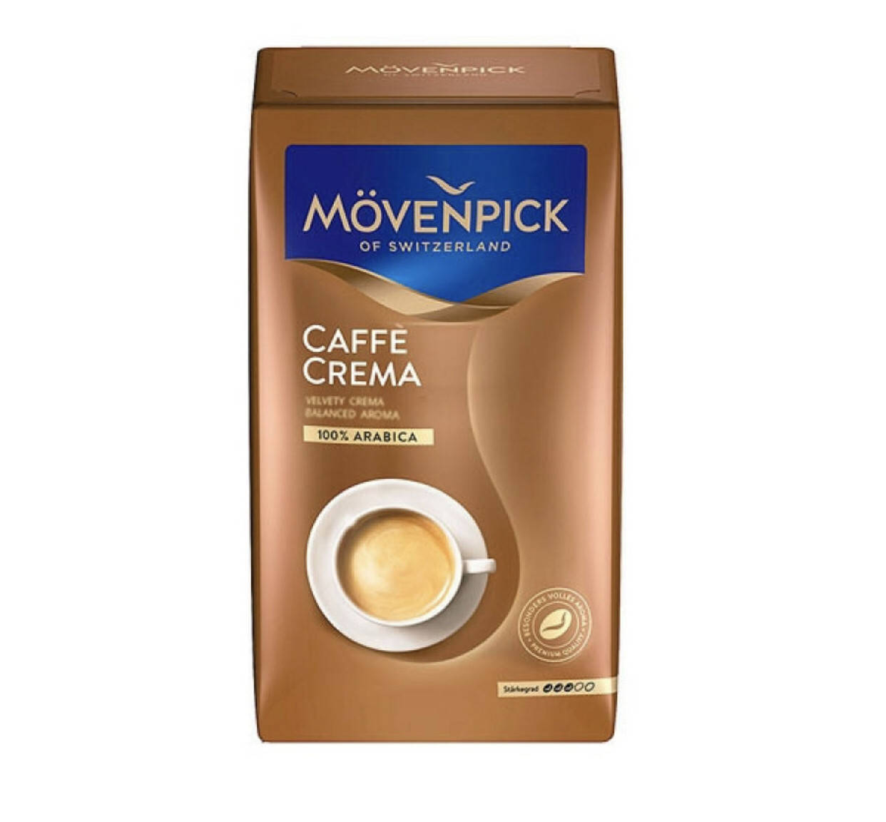 

Швейцарский молотый кофе Movenpick Crema 500гр.90% арабика,10% робуста