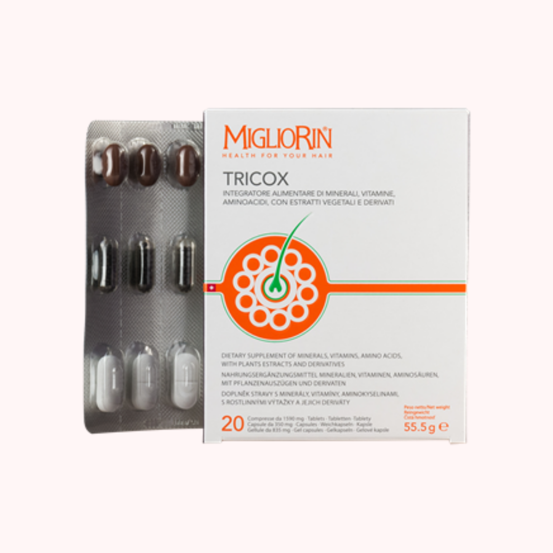 

Миглорин ТРИКОКС ПРОТИВ ВЫПАДЕНИЯ ВОЛОС, Migliorin Tricox 60 caps., Vivasan