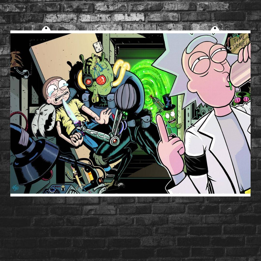 

Постер "Заложник", Rick and Morty, Рик и Морти. Размер 60x40см (A2). Матовая бумага