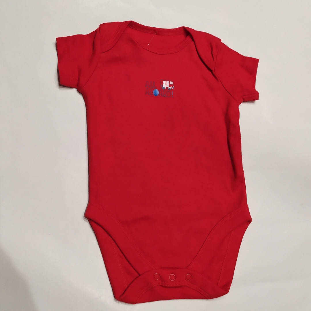 

Боди для мальчика короткий рукав красный Mothercare р.74см (6-9мес)