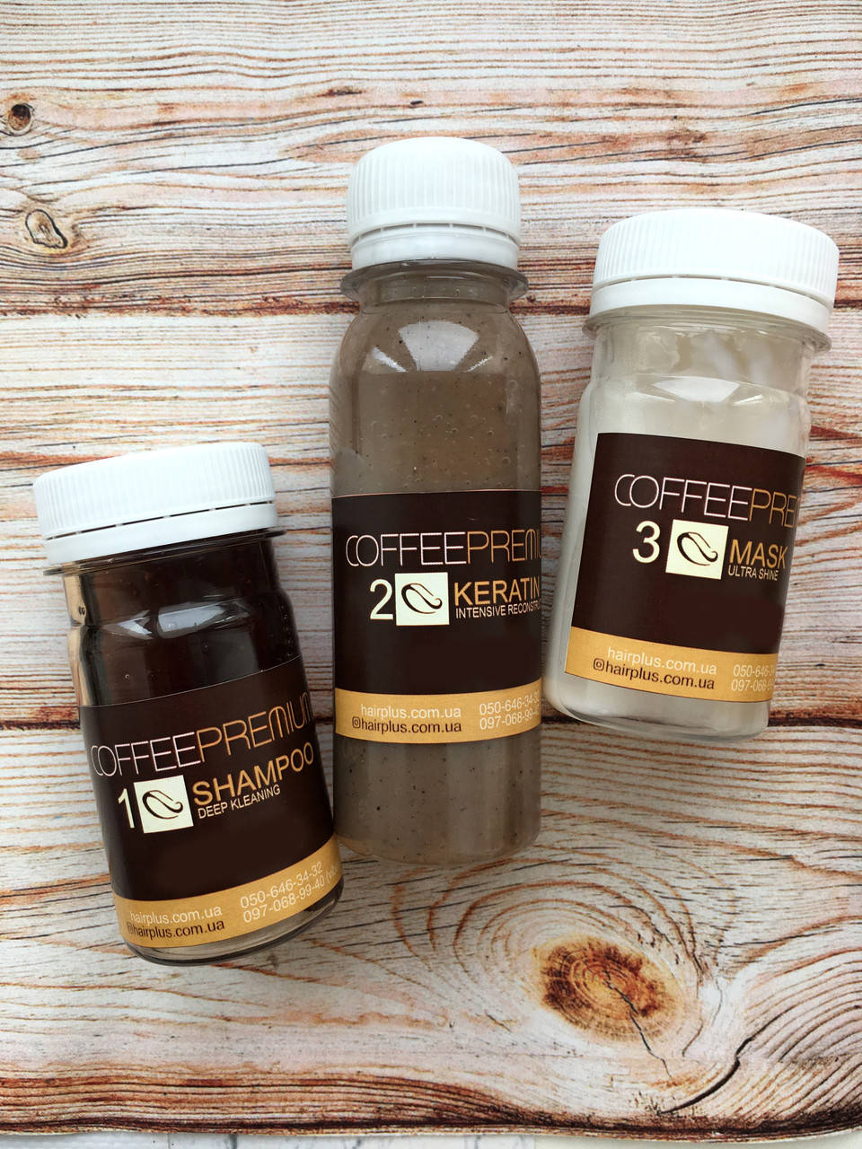 

Набір для випрямлення волосся Coffee Premium 50/100/50