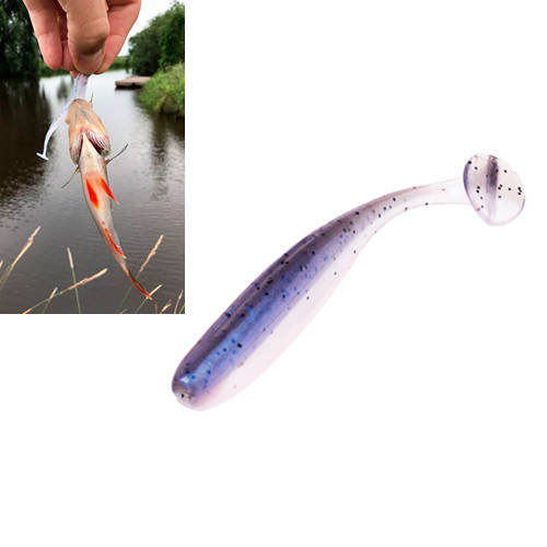 

10x Виброхвост приманка съедобная силиконовая Easy Shiner 5см 1г Amlucas