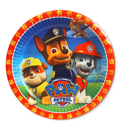 

Тарелки праздничные бумажные одноразовые " Щенячий патруль " 18 см 10 шт
