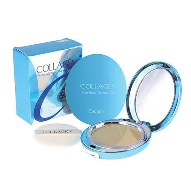 

Enough Увлажняющая пудра с коллагеном № 21 натурально бежевый Enough Collagen Twoway Cake 21 natural beige