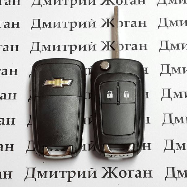 

Корпус выкидного ключа для Chevrolet Cruze, Orlando (Шевролет Круз,Орландо) 2-кнопки