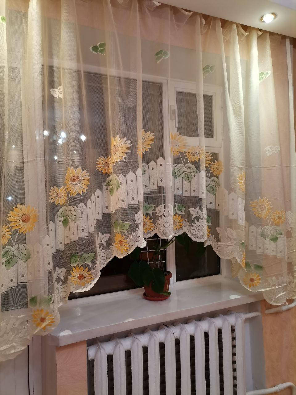 

Тюль Арка Zanaviska Подсолнухи Ажурная Жаккард Высота 170 см Ширина 300 см Бежевая ( Арт 196 беж ), Бежевый