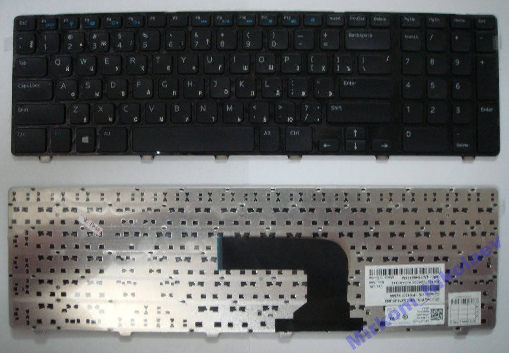 

Клавиатура Dell Inspiron 17 R 3737 5721 новая рус, Черный