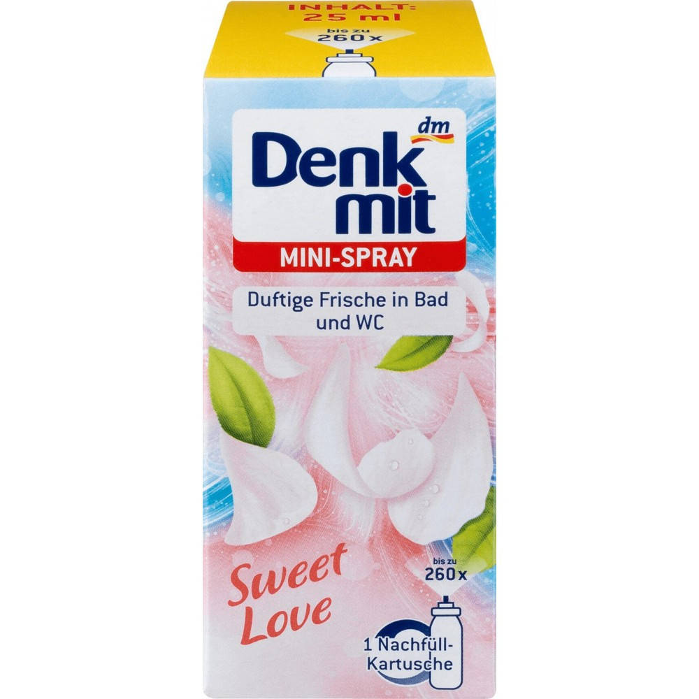 

Denkmit mini-spray Sweet Love мини освежитель воздуха запаска Сладкая любовь 25 мл