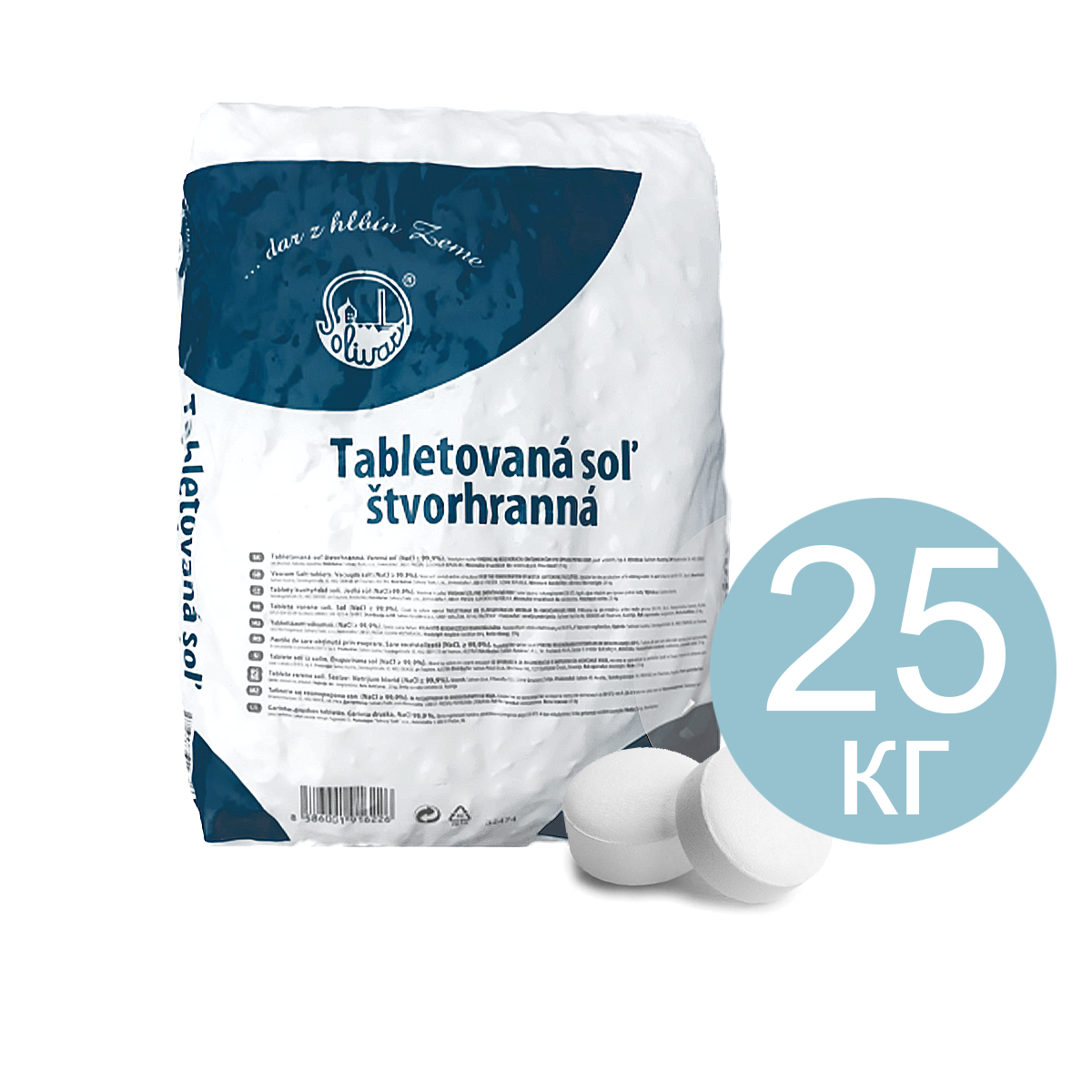 

Соль таблетированая для хлоргенератора 25 кг, Словакия 29777