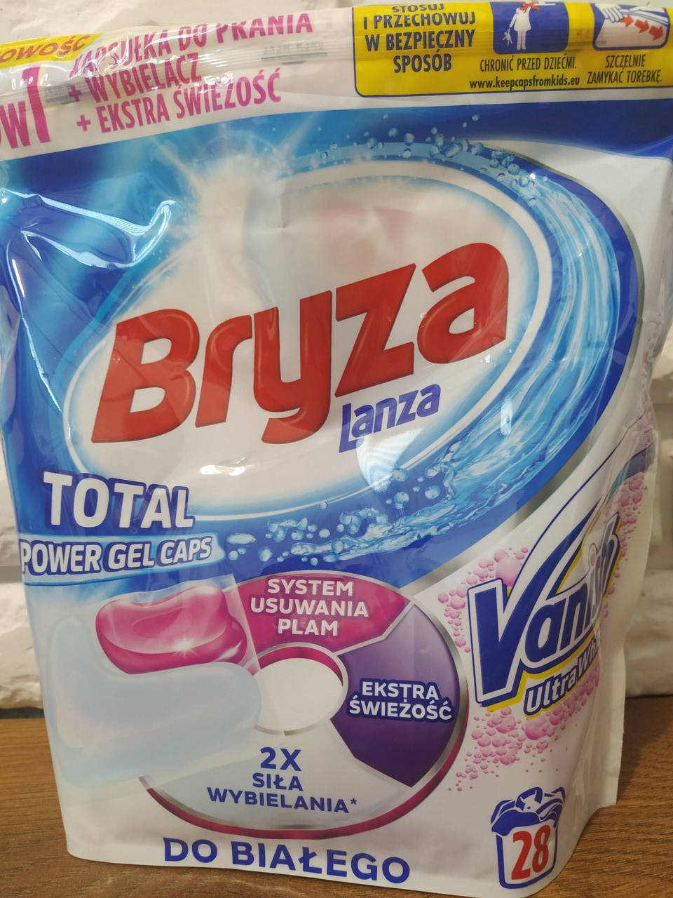 

Капсули для прання Bryza Lanza Vanish Ultra White 28 шт