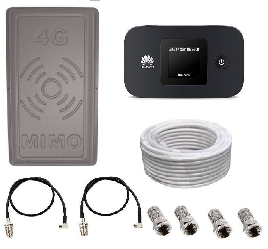 

Комплект WiFi роутер 3G модем Huawei E5577s-321 с антенной LTE MIMO 2x17 dbi 824-960 / 1700-2700 МГц
