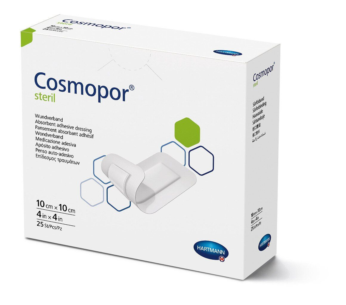 

Cosmopor Steril 10x10см - Стерильная самоклеющаяся пластырная повязка
