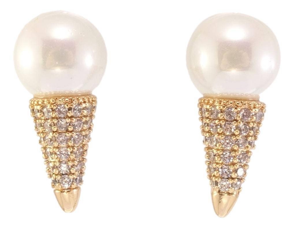 

Серьги Xuping Позолота 18K гвоздики (пусеты) "Рожок"