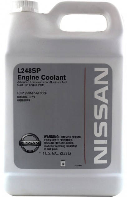 

Nissan Engine Coolant L248SP зеленый 3.78 л. (999MPAF000P), Зелёный