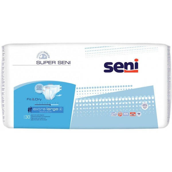 

Подгузники для взрослых Seni Super Extra Large, 30 шт