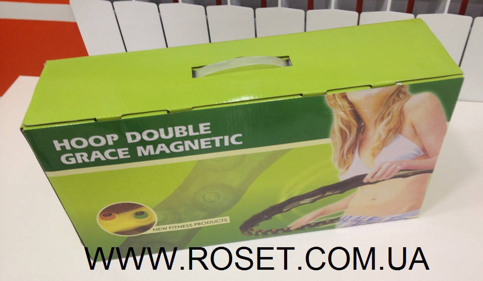 

Массажно - магнитный обруч Хула-Хуп Hoop Double Grace Magnetic
