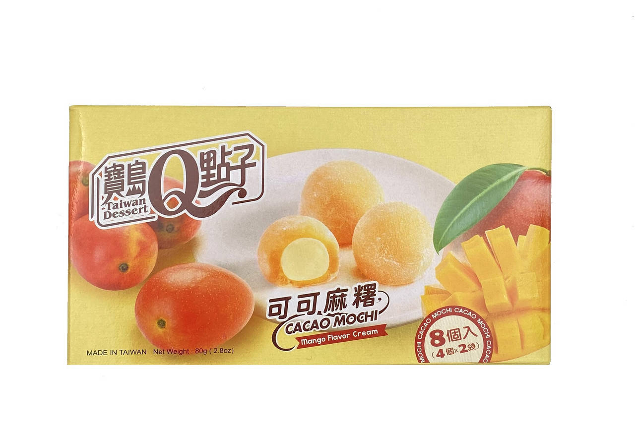 

Пирожное моти Cacao Mango Cream Taiwan Dessert 80 г