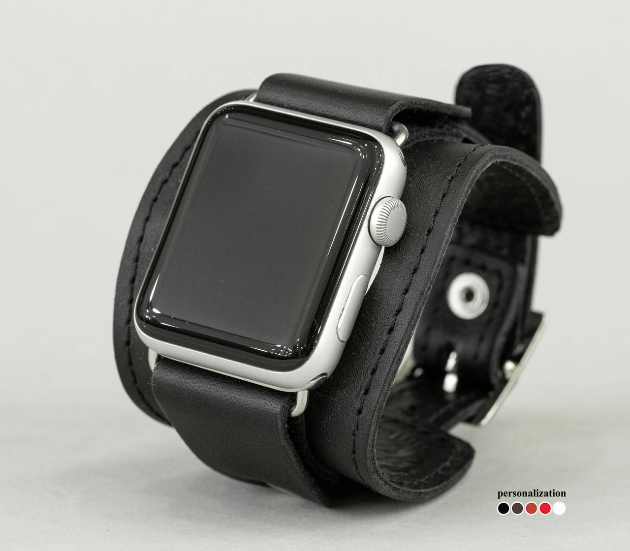 

Кожаный прошитый ремешок для Apple Watch, 1540ст (Ручная работа)