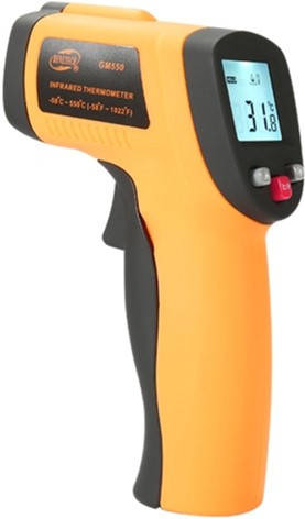 

GM550 цифровой пирометр инфракрасный (-50~550°C) с кроной Benetech
