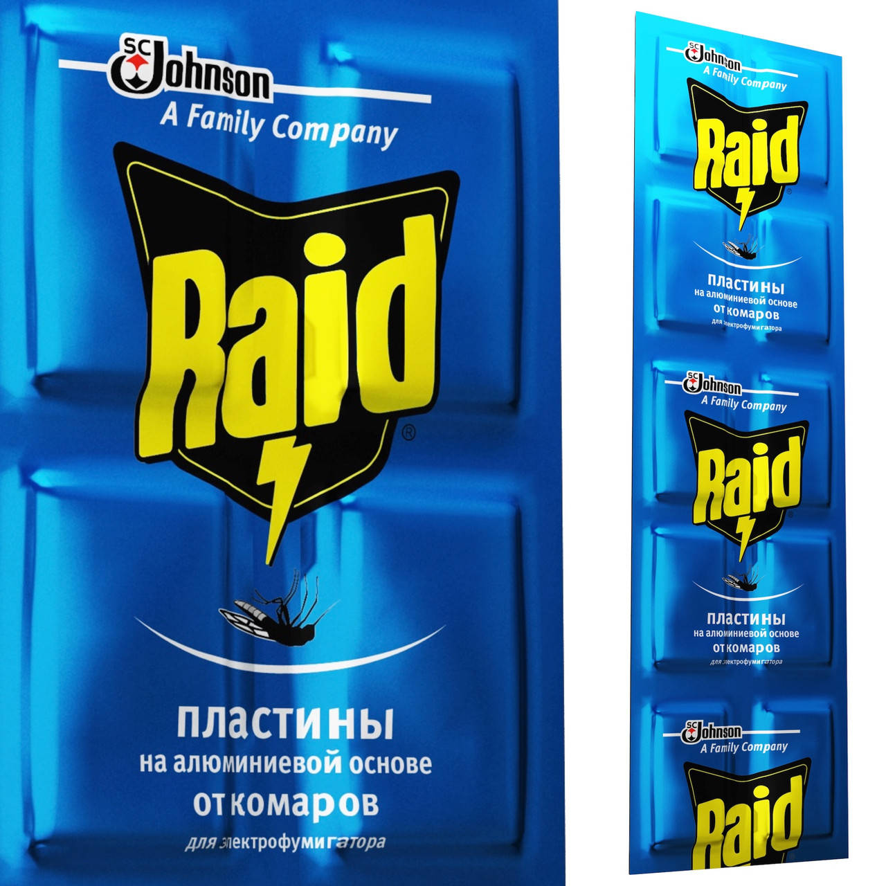 

Пластины от комаров RAID 10шт/уп на алюминиевой основе