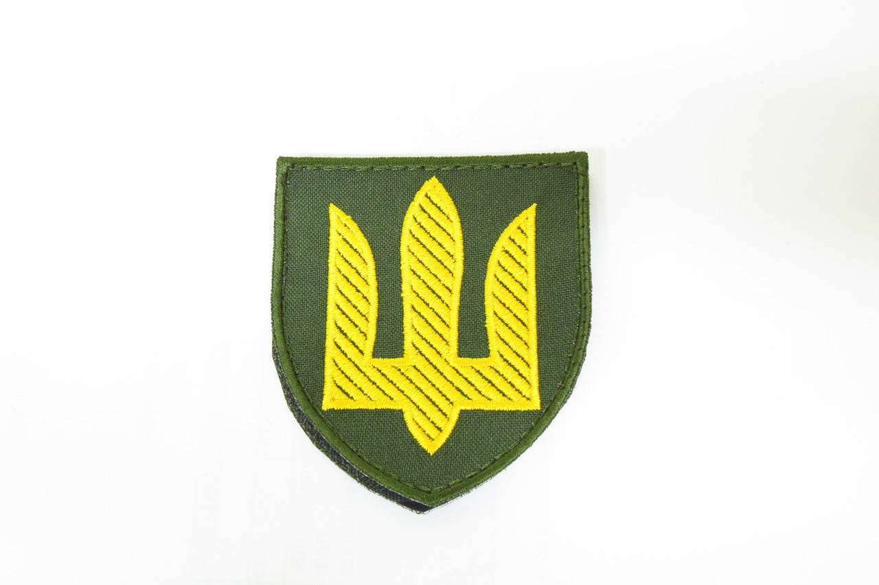

Шеврон, патч, нашивка тризуб.