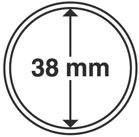 

Капсула діаметром 38,6 мм для монети НБУ 10 гривень зі срібла