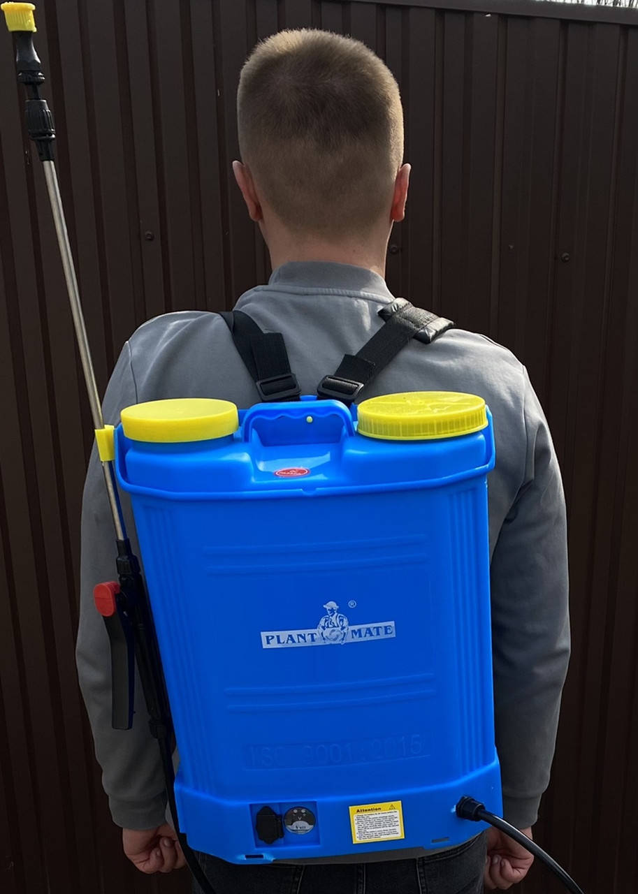 

Оприскувач акумуляторний 16 літрів Plant Mate Синій, Синий