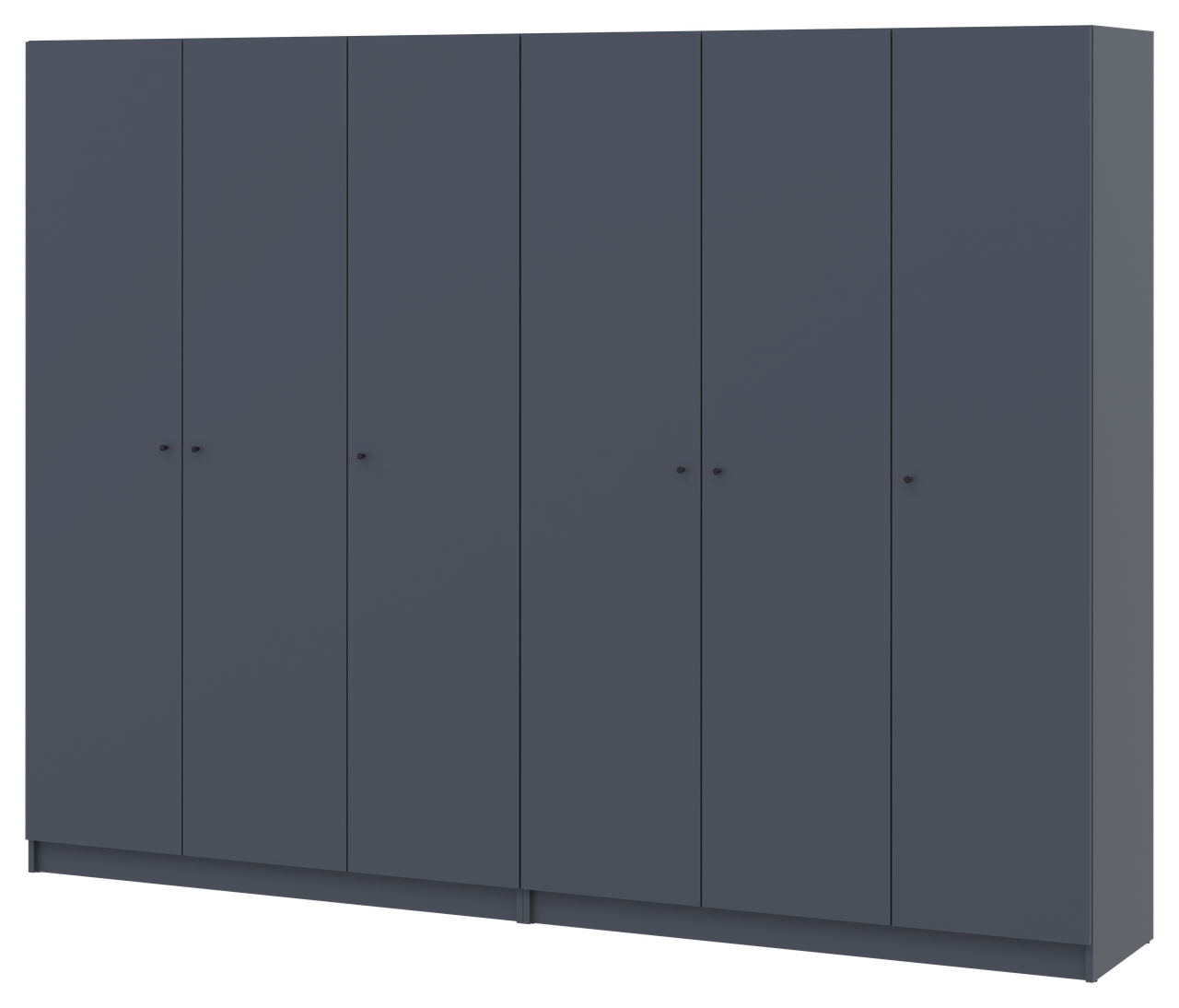 Шафа для одягу комплект Промо Графіт Графіт 3+3 ДСП 270х48х204 (42005070) 2