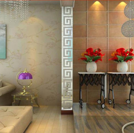 

Наклейка на стену, виниловые наклейки, украшения стены наклейки зеркальный орнамент серебро 10шт набор" 5*5см