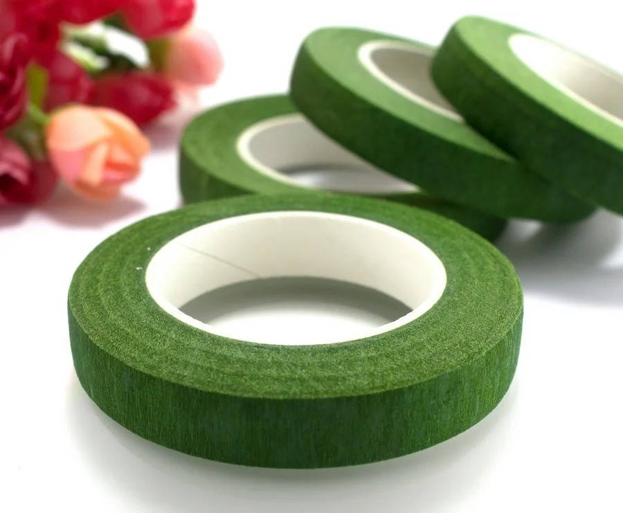 

Флористическая тейп-лента 30 метров (12мм ширина), оливковый