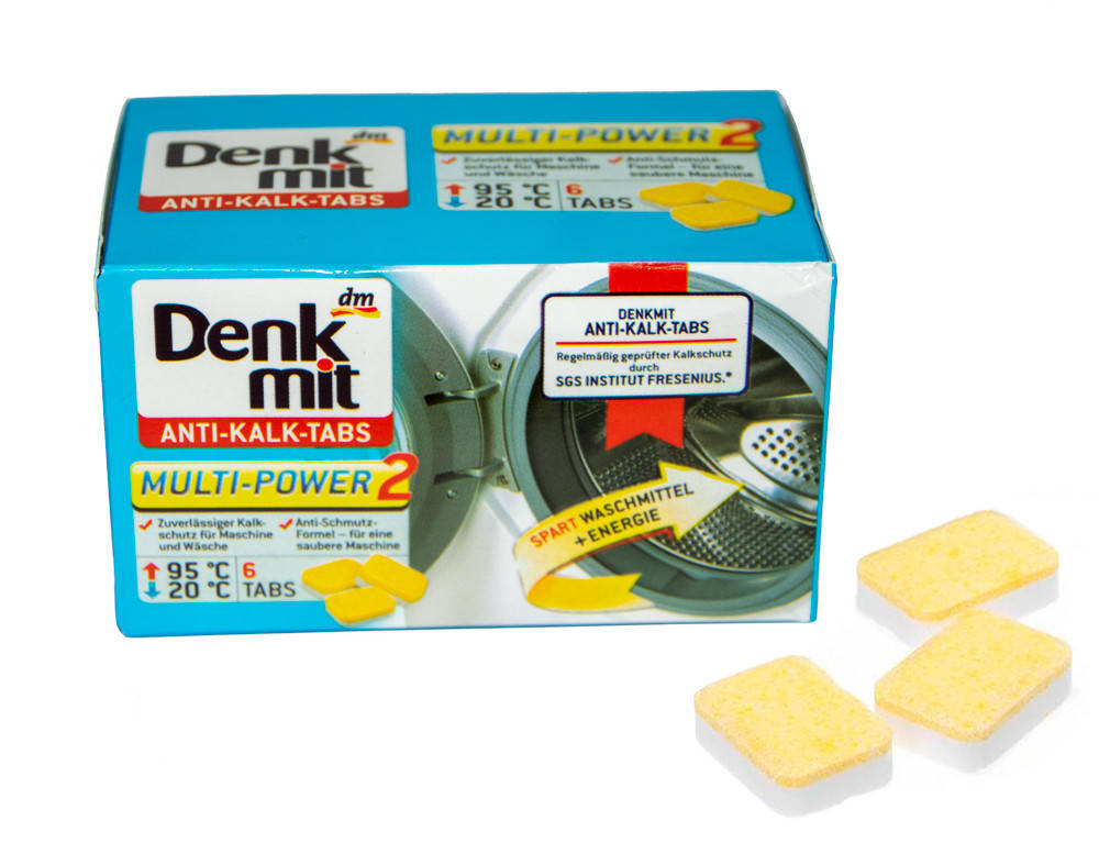 

Таблетки для чистки стиральной машины (Denkmit 6 Tabs) средство для удаления накипи в стиральных (ST)