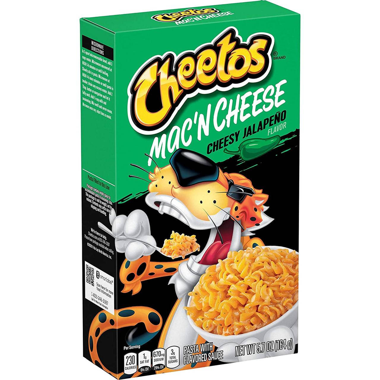 

Макароны с сыром и халапеньо Cheetos Mac 'N Cheese Cheesy Jalepeno 164g