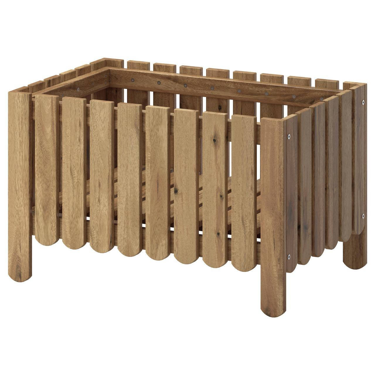 

IKEA ASKHOLMEN (302.586.73) Коробка для цветов, серовато-серое пятно