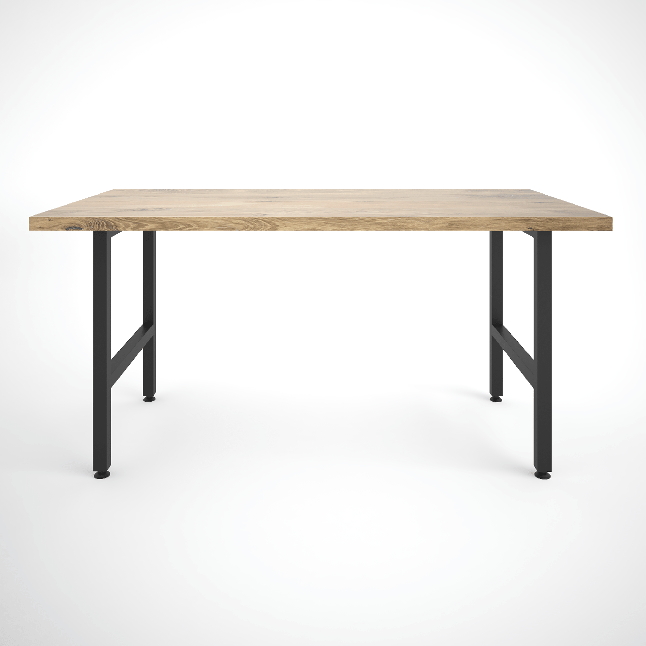 

Опора ножка регулируемая для стола из металла 600×100mm, H=730-750,5mm