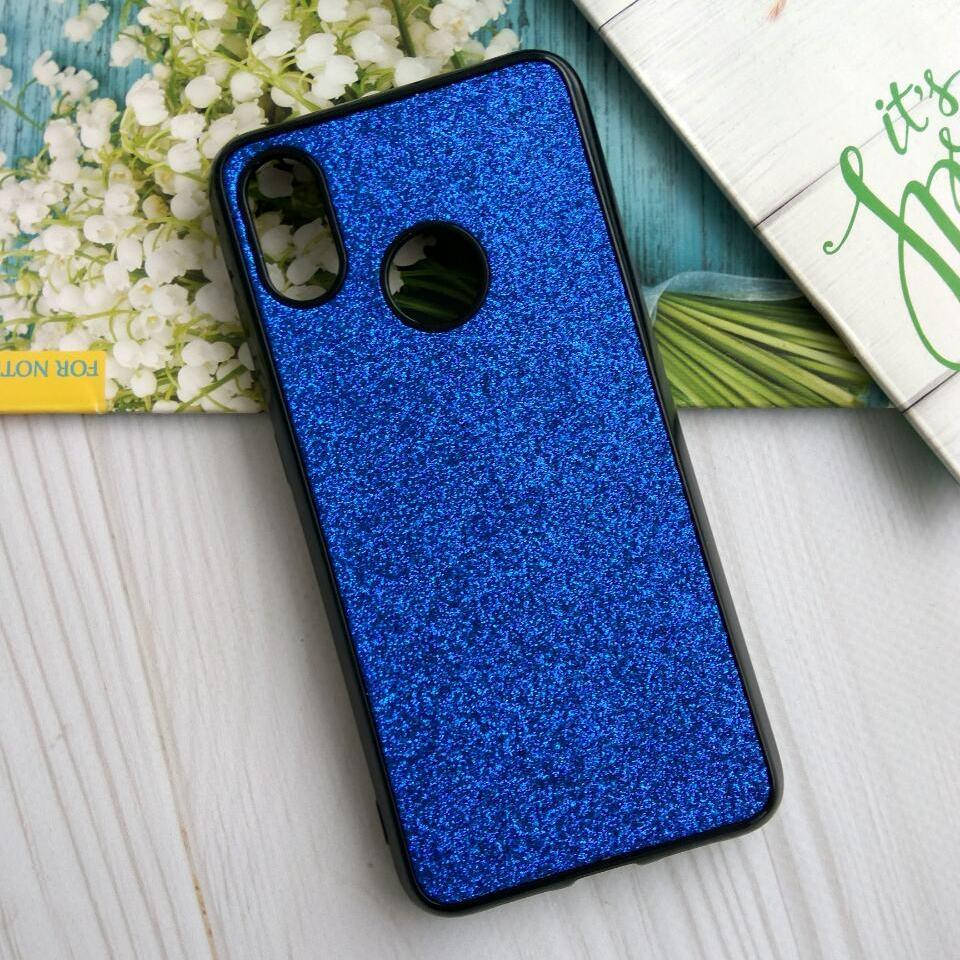 

Чехол для Xiaomi Mi 8 с блестками Синий