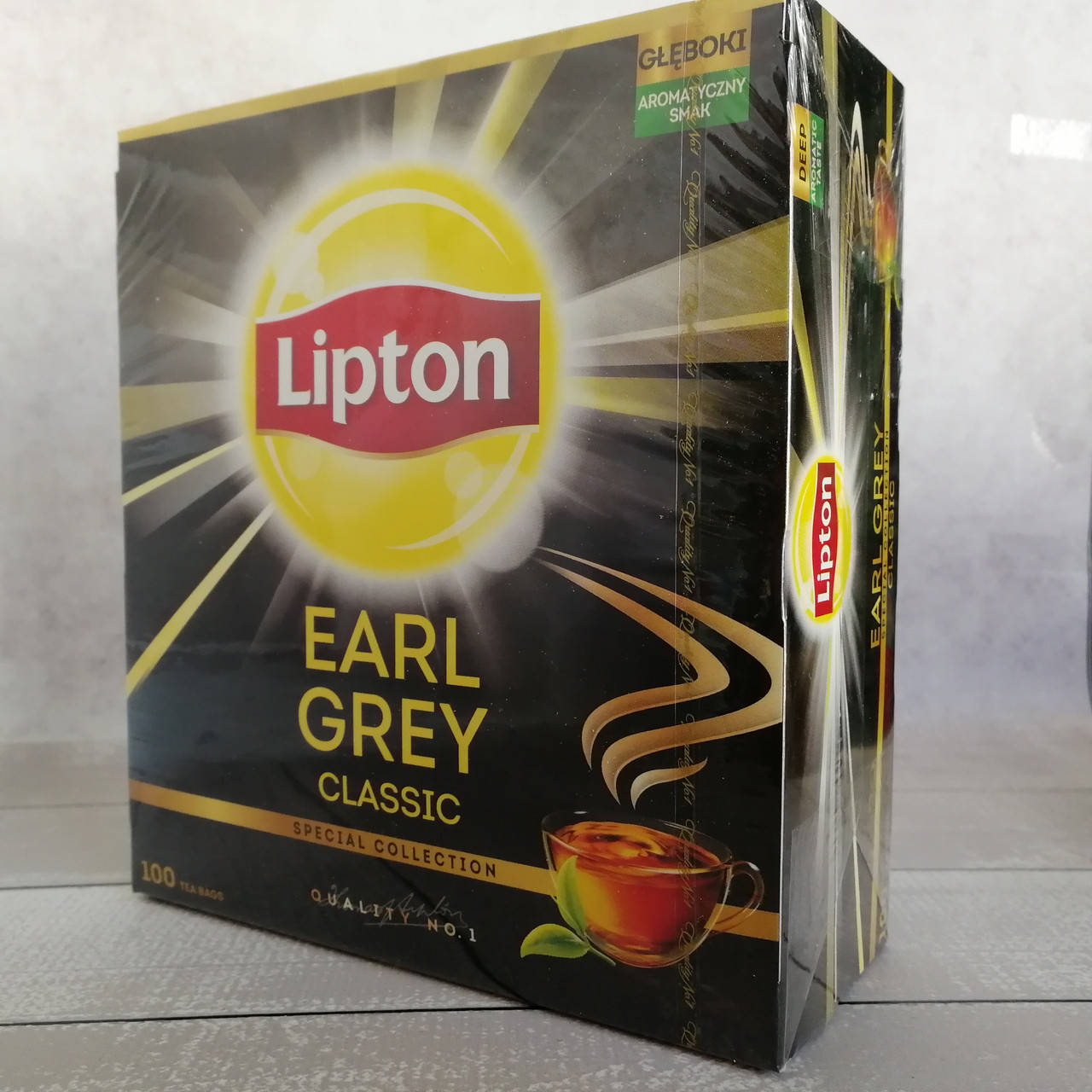 

Чай чорний Ліптон Earl Grey Classic 100пак 150г, Lipton