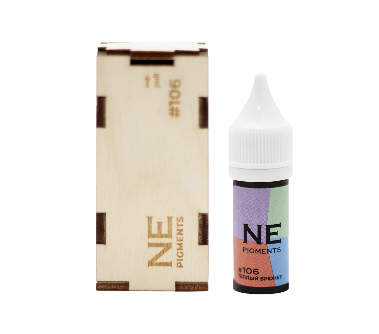 

Пигмент NE Pigments №106 "Брюнет тёплый" для бровей