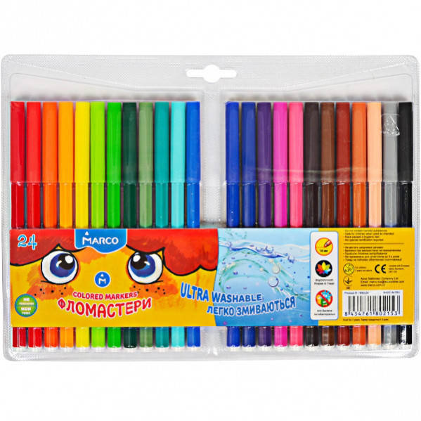 

Фломастеры МАРКО 24 цветов 1690