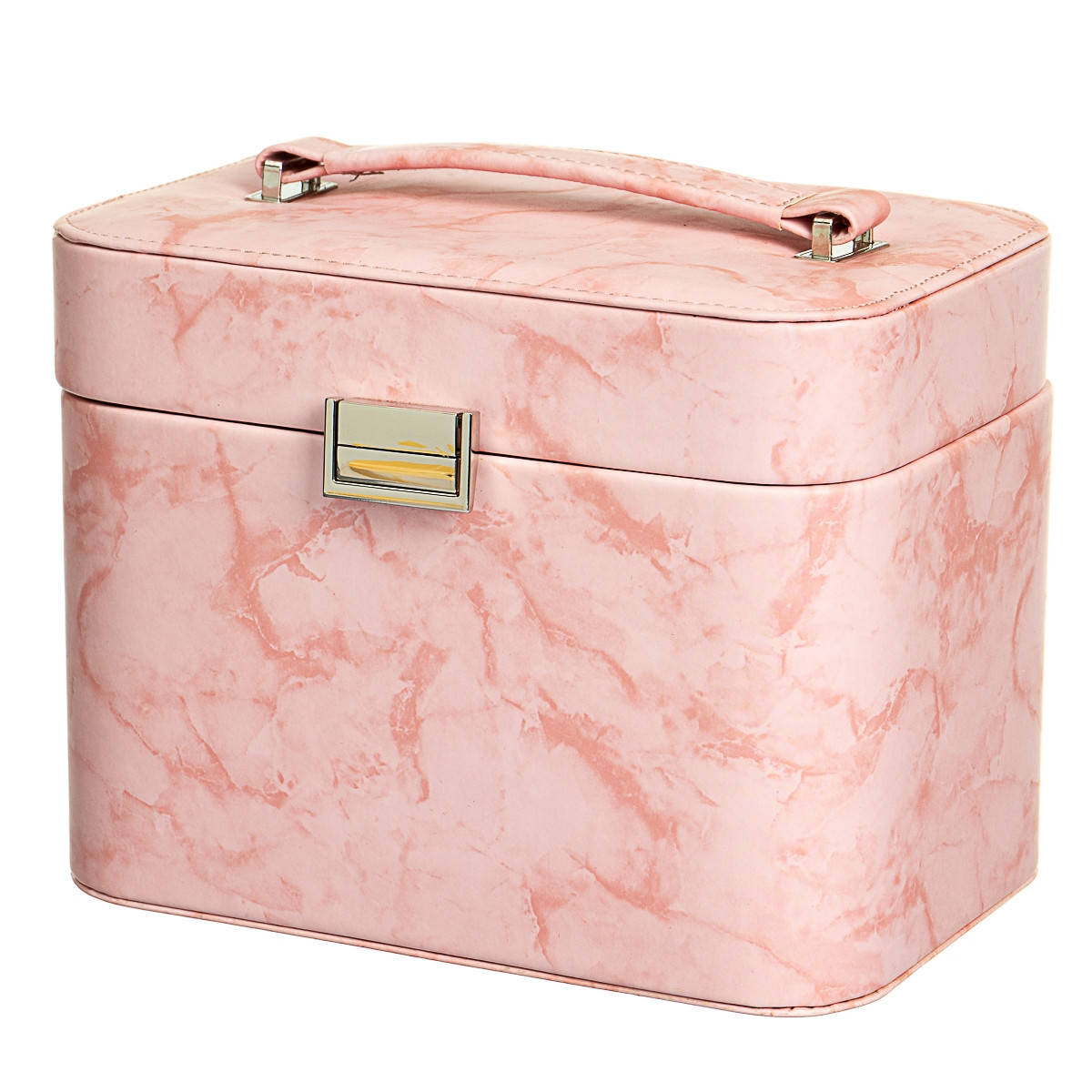 

Шкатулка для украшений "Оранжевый мрамор"