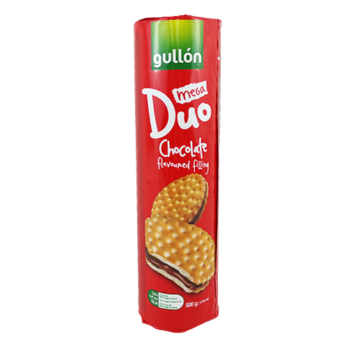 

Печиво Гуллон дуо шоколадний крем Gullon duo chocolate 500g 20шт/ящ (Код : 00-00003650)