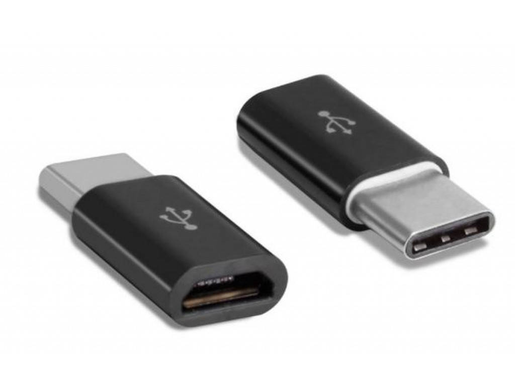 

Переходник ASPOR Type-C - MicroUSB Black, Черный