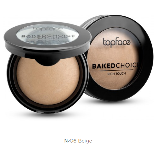 

Пудра запеченная TopFace BAKED CHOICE Rich Touch PT-701 №06 Beige