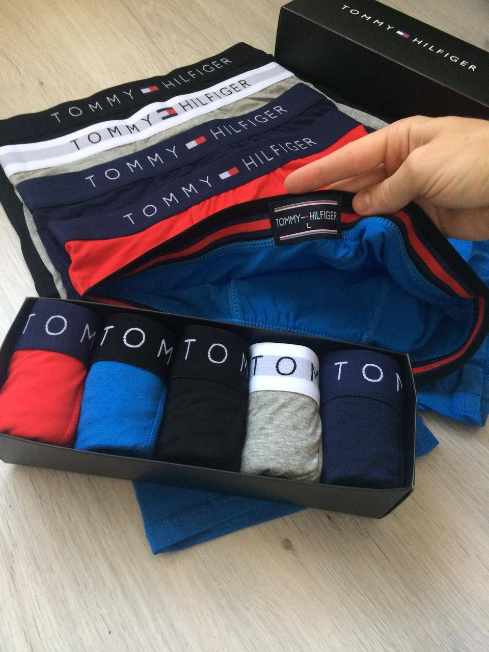 

Трусы боксеры мужские Tommy Hilfiger 5 шт / трусы мужские Боксеры трусы томми хилфигер нижнее белье, Разные цвета