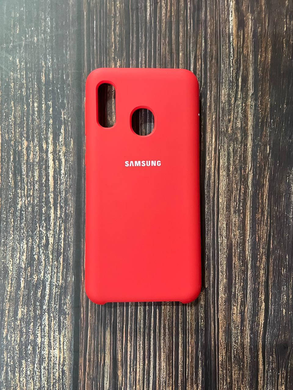 

Чехол Samsung A20e №14 "Темно-терракотовый" Silicon Case