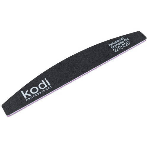 

Пилка для ногтей Kodi Professional № 038 (черная) 220/220, полумесяц