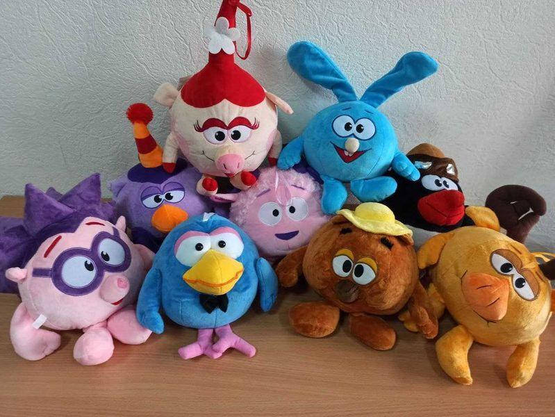 

Мягкая игрушка Крош Ежик Бараш Нюша Пин Лосяш Карыч Совунья Смешарики
